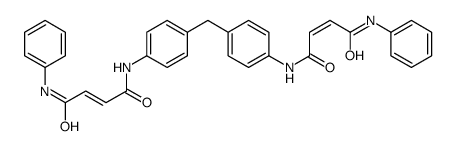 N'-[4-[[4-[(4-anilino-4-oxobut-2-enoyl)amino]phenyl]methyl]phenyl]-N-phenylbut-2-enediamide Structure