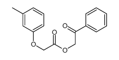 phenacyl 2-(3-methylphenoxy)acetate结构式