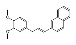 2-[3-(3,4-dimethoxyphenyl)prop-1-enyl]naphthalene结构式