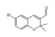 6-bromo-2,2-dimethyl-2H-chromene-3-carbaldehyde结构式