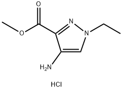 4-氨基-1-乙基-1H-吡唑-3-羧酸甲酯盐酸盐结构式