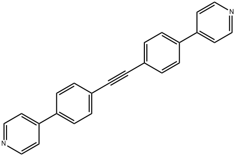 1,2-bis(4-(pyridin-4-yl)phenyl)ethyne structure