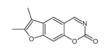 6,7-dimethylfuro[3,2-g][1,3]benzoxazin-2-one Structure