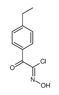 Benzeneethanimidoyl chloride, 4-ethyl-N-hydroxy-alpha-oxo- (9CI) Structure