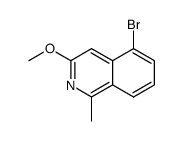 5-bromo-3-methoxy-1-methylisoquinoline Structure