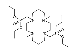 tetraethyl 4,11-dimethyl-1,4,8,11-tetrazacyclotetradecane-1,8-bis(methylphosphonate) Structure