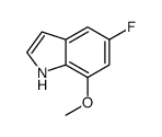 5-Fluoro-7-methoxy-1H-indole Structure