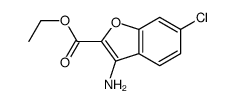 ethyl 3-amino-6-chloro-1-benzofuran-2-carboxylate结构式