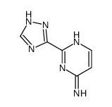 2-(1H-1,2,4-triazol-5-yl)pyrimidin-4-amine结构式