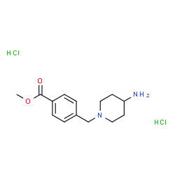 Methyl 4-[(4-aminopiperidin-1-yl)methyl]benzoate dihydrochloride Structure