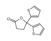 5,5-di(thiophen-2-yl)dihydrofuran-2(3H)-one结构式