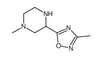 Piperazine, 1-methyl-3-(3-methyl-1,2,4-oxadiazol-5-yl)- (9CI)结构式