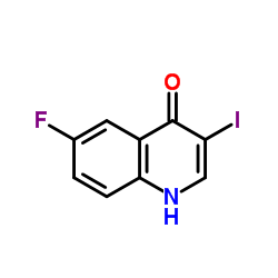 6-Fluoro-3-iodo-4-quinolinol结构式