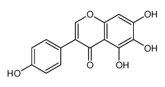 5,6,7-trihydroxy-3-(4-hydroxyphenyl)chromen-4-one结构式