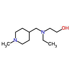 2-{Ethyl[(1-methyl-4-piperidinyl)methyl]amino}ethanol Structure