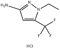 1-Ethyl-5-(trifluoromethyl)-1H-pyrazol-3-amine hydrochloride Structure