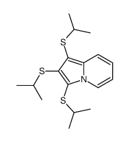 1,2,3-tris(propan-2-ylsulfanyl)indolizine Structure