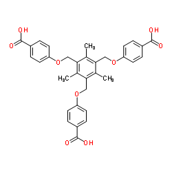 均三甲苯基-1,3,5-三亚甲基氧代-对三苯甲酸结构式