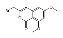 3-(bromomethyl)-6,8-dimethoxyisochromen-1-one Structure