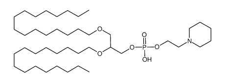 1,2-di-O-hexadecyl-rac-glycero-3-phosphonoxy ethyl piperidium Structure