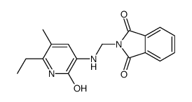 3-(N-(phthalimidomethyl)amino)-5-ethyl-6-methylpyridin-2-(1H)-one Structure