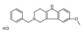 2-benzyl-8-methoxy-1,3,4,5-tetrahydropyrido[4,3-b]indole,hydrochloride结构式