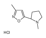 3-Methyl-5-[(2S)-1-methyl-2-pyrrolidinyl]isoxazole hydrochloride Structure