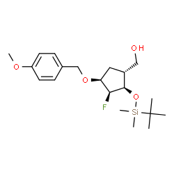 [(1R,2R,3S,4S)-2-[(tert-butyldimethylsilyl)oxy]-3-fluoro-4-[(4-methoxyphenyl)methoxy]cyclopentyl]methanol picture