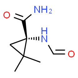 Cyclopropanecarboxamide, 1-(formylamino)-2,2-dimethyl-, (S)- (9CI)结构式