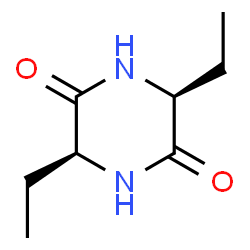 2,5-Piperazinedione,3,6-diethyl-,(3S-cis)-(9CI) Structure