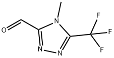 4-Methyl-5-trifluoromethyl-4H-[1,2,4]triazole-3-carbaldehyde Structure