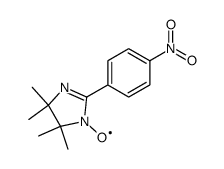 2-(4'-nitrophenyl)-4,4,5,5-tetramethyl-4,5-dihydro-1H-imidazolyl-1-oxyl Structure