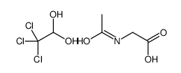 2-acetamidoacetic acid,2,2,2-trichloroethane-1,1-diol结构式