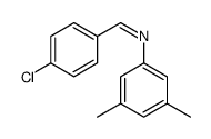 1-(4-chlorophenyl)-N-(3,5-dimethylphenyl)methanimine Structure