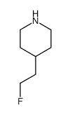 4-(2-fluoroethyl)piperidine结构式