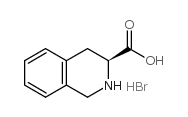 (S)-1,2,3,4-四氢-3-异喹啉羧酸氢溴酸盐结构式