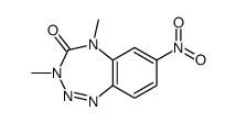 3,5-dimethyl-7-nitro-1,2,3,5-benzotetrazepin-4-one结构式