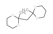 1,3-Dithiane,2,2'-methylenebis[2-methyl-结构式