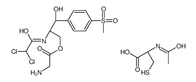 N-acetyl-L-cysteine, compound with [R-(R*,R*)]-2-[(dichloroacetyl)amino]-3-hydroxy-3-[4-mesylphenyl]propyl glycinate (1:1) structure