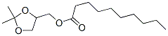 Decanoic acid (2,2-dimethyl-1,3-dioxolan-4-yl)methyl ester structure