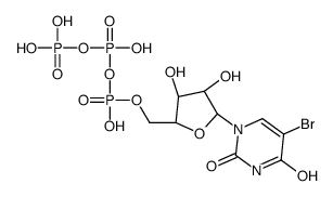 5-Bromouridine 5'-(tetrahydrogen triphosphate) Structure