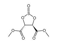 dimethyl (4R,5R)-1,3,2-dioxathiolane-4,5-dicarboxylate 2-oxide Structure