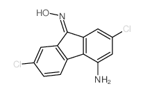 9H-Fluoren-9-one,4-amino-2,7-dichloro-, oxime structure