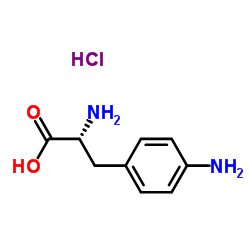 (R)-methyl 2-amino-3-(4-aminophenyl)propanoate dihydrochloride structure