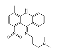 N',N'-dimethyl-N-(4-methyl-1-nitroacridin-9-yl)propane-1,3-diamine Structure