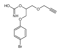 1-(p-Bromophenoxy)-3-(2-propynyloxy)-2-propanol carbamate结构式