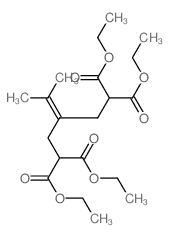 Heptanetetracarboxylicacid, 4-(1-methylethylidene)-, 1,2,6,7-tetraethyl ester结构式