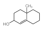 4a-methyl-3,4,5,6,7,8-hexahydro-2H-naphthalen-2-ol结构式