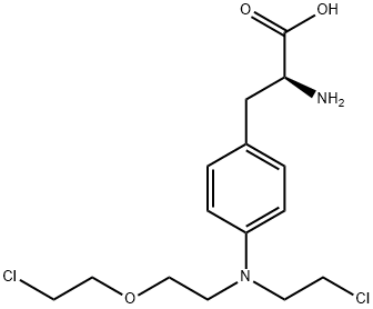 L-Phenylalanine, 4-[[2-(2-chloroethoxy)ethyl](2-chloroethyl)amino]-结构式