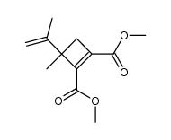 dimethyl 3-methyl-3-(prop-1-en-2-yl)cyclobut-1-ene-1,2-dicarboxylate结构式